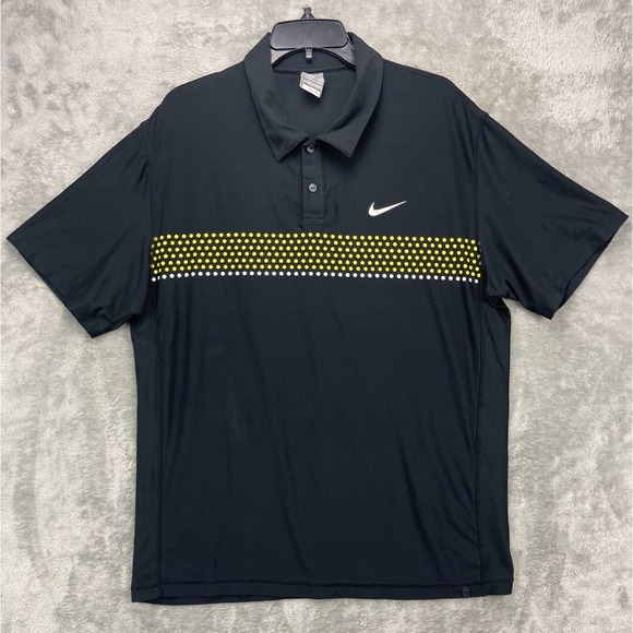 Nike Other - Nike Rafael Nadal 2009 US‎ Open Tennis Polo Shirt size XL Black RAFA